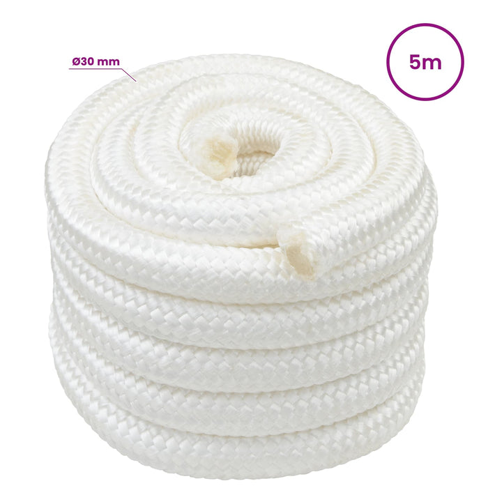 Frânghie utilitară multifuncțională 30 mm 5 m Alb PP WALTI
