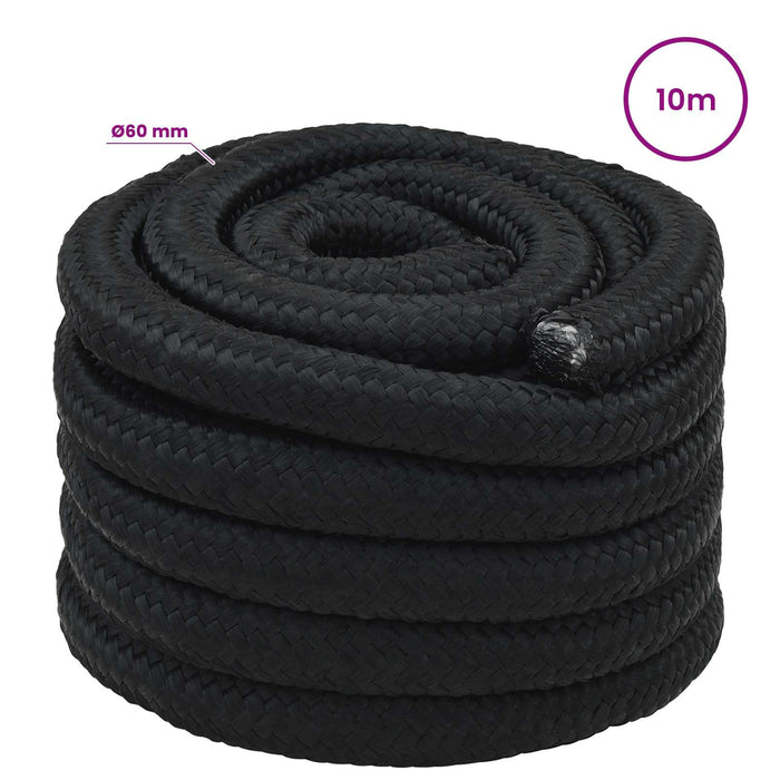 Frânghie utilitară multifuncțională 60 mm 10 m Negru PP - WALTI WALTI