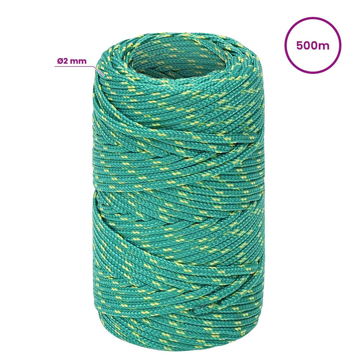 Frânghie utilitară multifuncțională 2 mm 500 m Verde PP WALTI