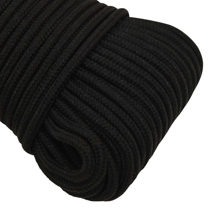 Frânghie utilitară multifuncțională 5 mm 100 m Negru Poliester - WALTI WALTI
