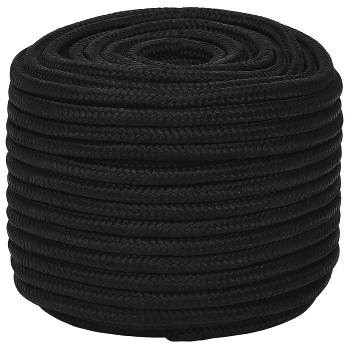 Frânghie utilitară multifuncțională 14 mm 25 m Negru Poliester - WALTI WALTI