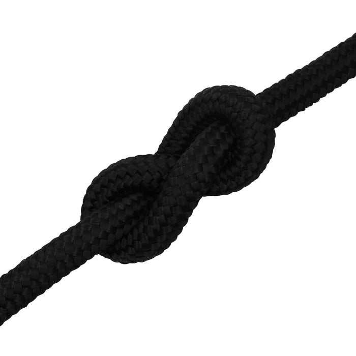 Frânghie utilitară multifuncțională 20 mm 50 m Negru Poliester - WALTI WALTI