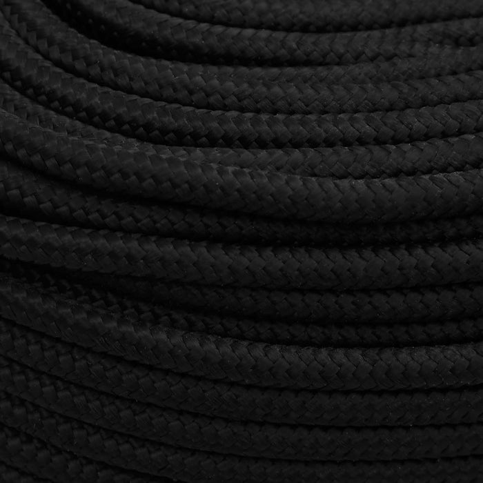 Frânghie utilitară multifuncțională 10 mm 100 m Negru Poliester - WALTI WALTI