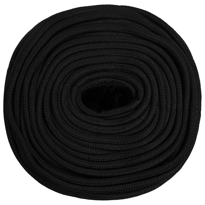 Frânghie utilitară multifuncțională 10 mm 100 m Negru Poliester - WALTI WALTI
