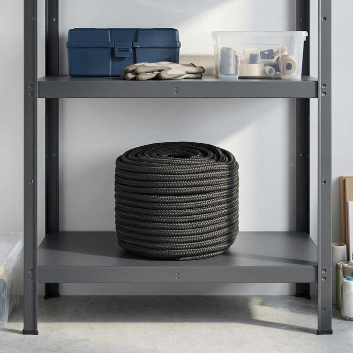 Frânghie utilitară multifuncțională 16 mm 25 m Negru Poliester WALTI