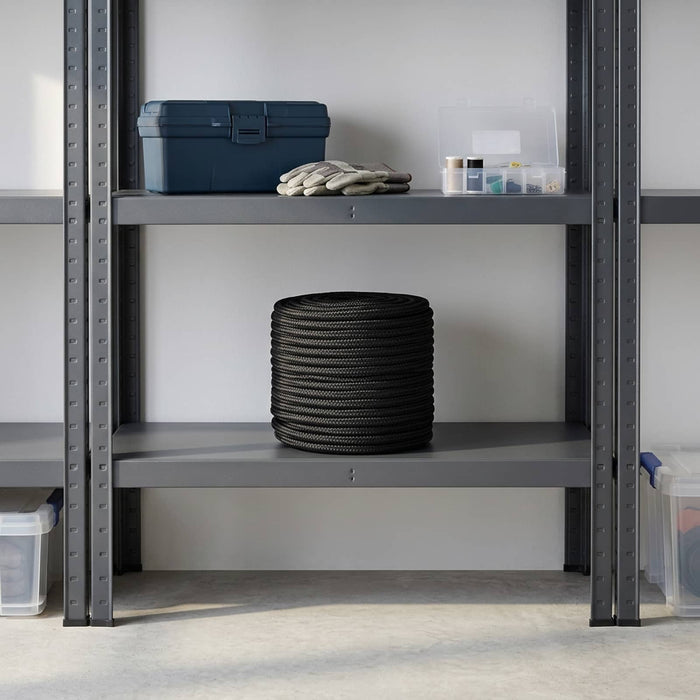 Frânghie utilitară multifuncțională 20 mm 25 m Negru Poliester WALTI