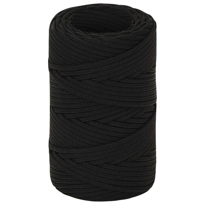 Frânghie utilitară multifuncțională 2 mm 100 m Negru Poliester - WALTI WALTI