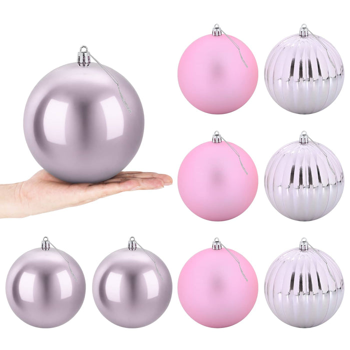 Set de globuri de Crăciun XL 9 buc. Roz Ø 15 cm Plastic WALTI