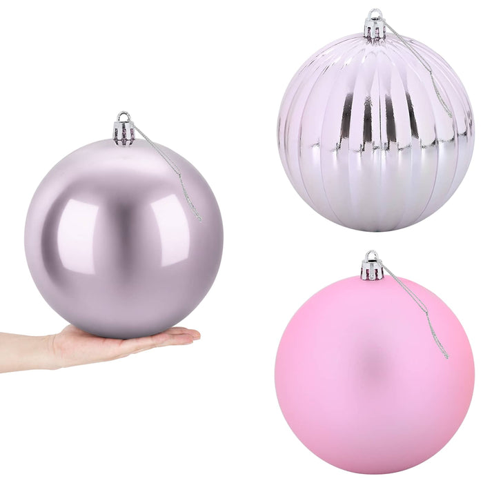Set de globuri de Crăciun XXL 3 buc. Roz Ø 25 cm Plastic WALTI