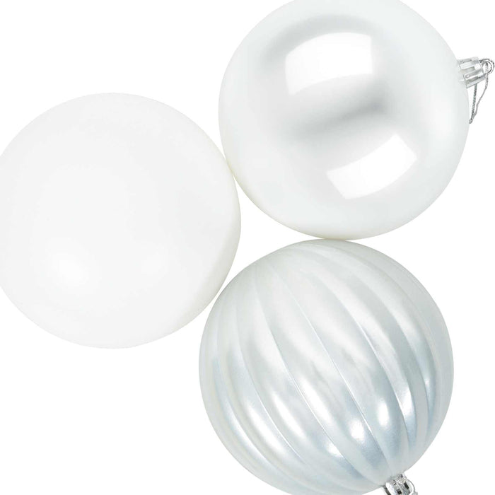 Set de globuri de Crăciun XXL 3 buc. Alb Ø 25 cm Plastic WALTI