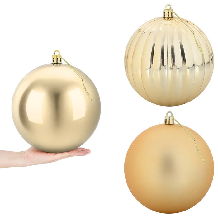Set de globuri de Crăciun XXL 3 buc. Auriu Ø 25 cm Plastic WALTI