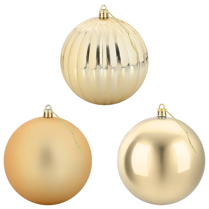 Set de globuri de Crăciun XXL 3 buc. Auriu Ø 25 cm Plastic WALTI