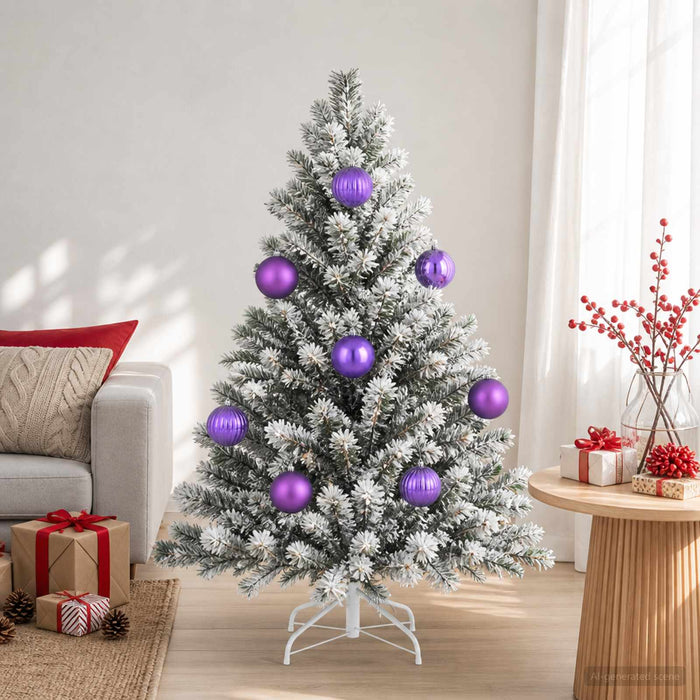 Set de globuri de Crăciun XXL 3 buc. Violet Ø 25 cm Plastic WALTI