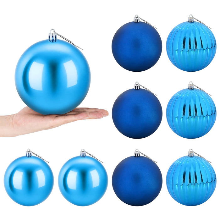 Set de globuri de Crăciun XL 9 buc. albastru Ø 15 cm Plastic WALTI