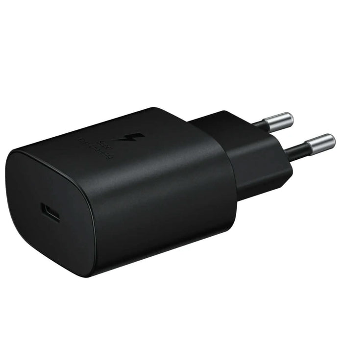 Samsung 25W Black + cablu date USB-C to USB-C WALTI