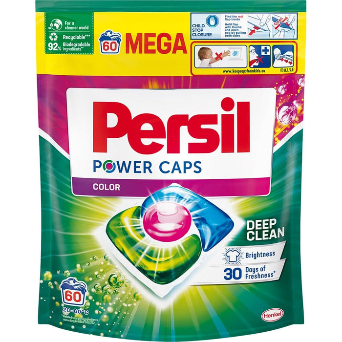 Detergent capsule PERSIL Power Caps Color, 60 spalari WALTI