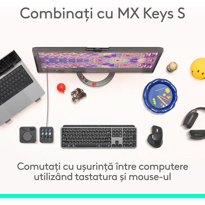Mouse Wireless LOGITECH MX Master 4, 8000 dpi, Bluetooth, grafit WALTI
