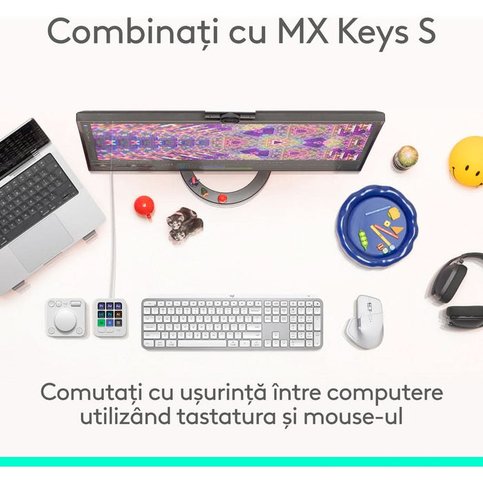 Mouse Wireless LOGITECH MX Master 4, 8000 dpi, Bluetooth, gri WALTI
