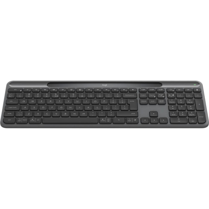 Tastatura Wireless LOGITECH Slim Solar+, Bluetooth, USB, Layout US INT, negru-gri WALTI
