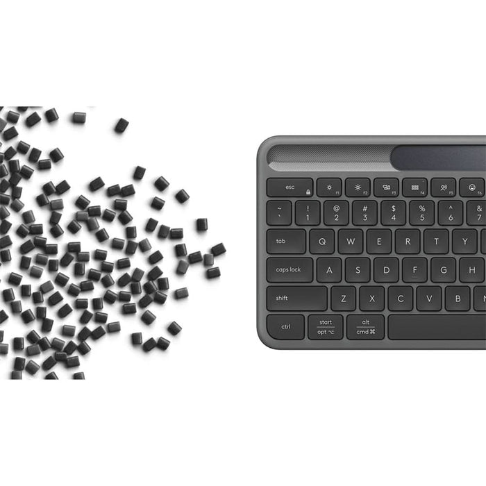 Tastatura Wireless LOGITECH Slim Solar+, Bluetooth, USB, Layout US INT, negru-gri WALTI