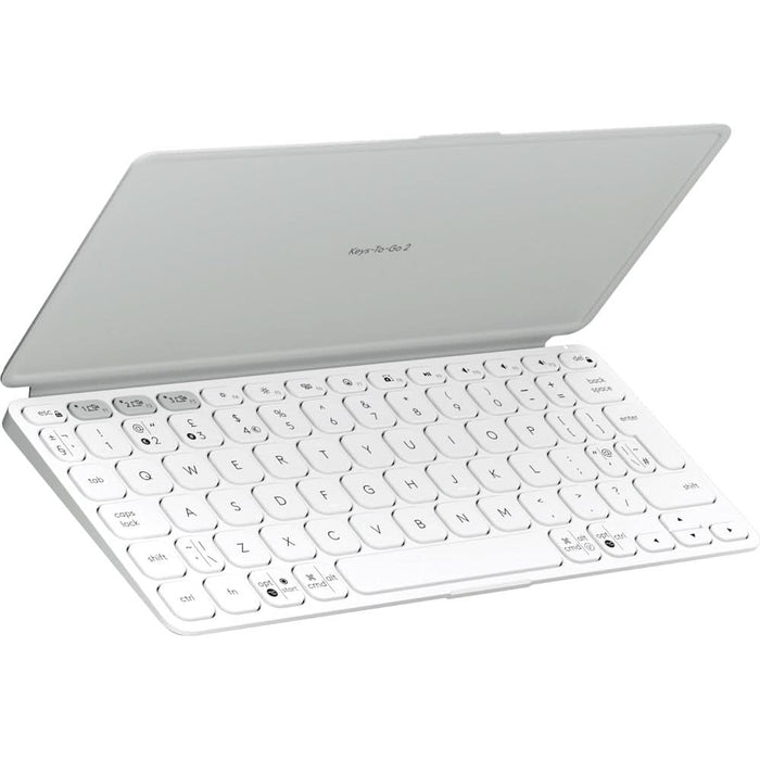 Tastatura Wireless LOGITECH KEYS To Go 2 Multi-Device, Bluetooth, Layout US INT, alb WALTI