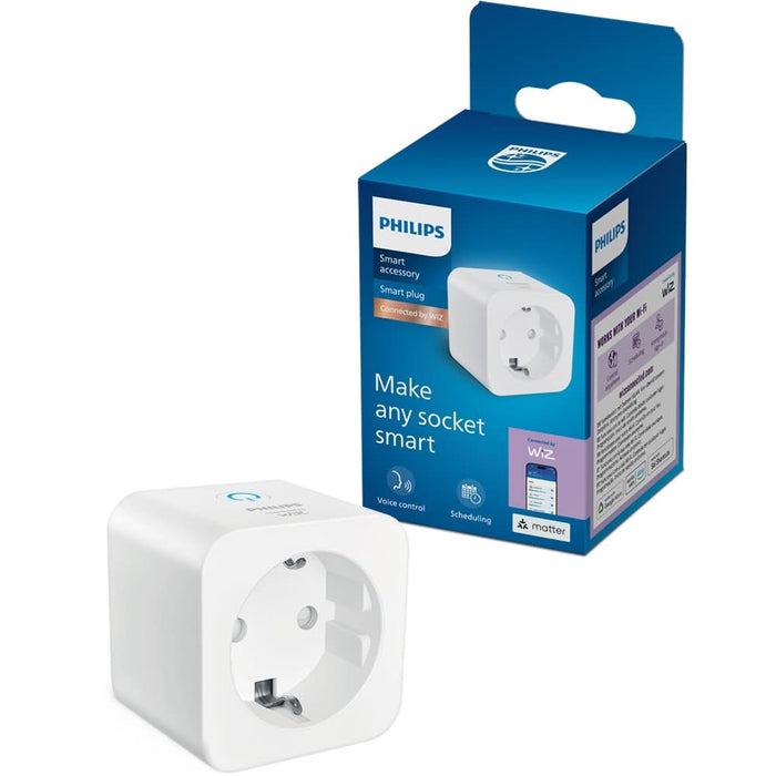 Priza inteligenta PHILIPS 8721103136213, Wi-Fi, WiZ, IP20, alb WALTI
