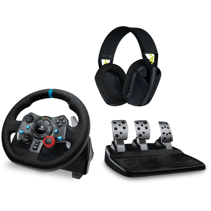 Volan gaming LOGITECH Driving Force G29 (PC/PS3/PS4/PS5) + Casti Gaming Wireless LOGITECH G435 WALTI