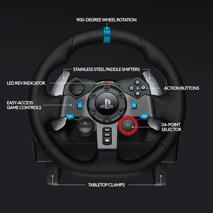 Volan gaming LOGITECH Driving Force G29 (PC/PS3/PS4/PS5) + Casti Gaming Wireless LOGITECH G435 WALTI