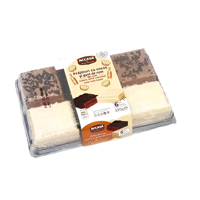 ACCASA Natural Prajitura cu Cocos si Rom 220 g - WALTI WALTI