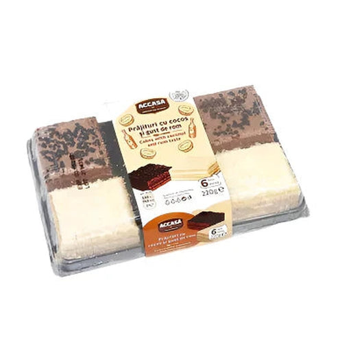 ACCASA Natural Prajitura cu Cocos si Rom 220 g - WALTI WALTI