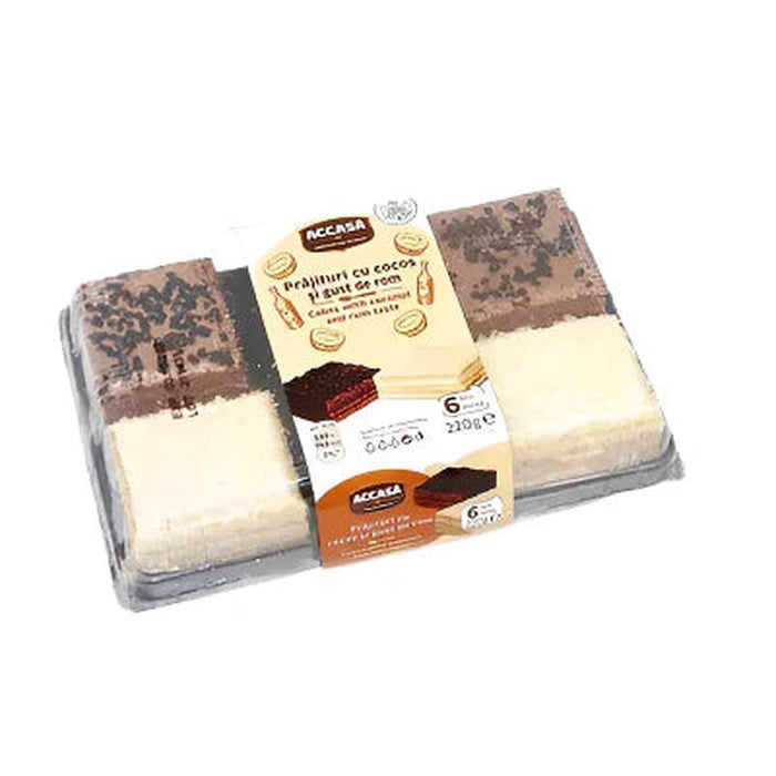 ACCASA Natural Prajitura cu Cocos si Rom 220 g - WALTI WALTI