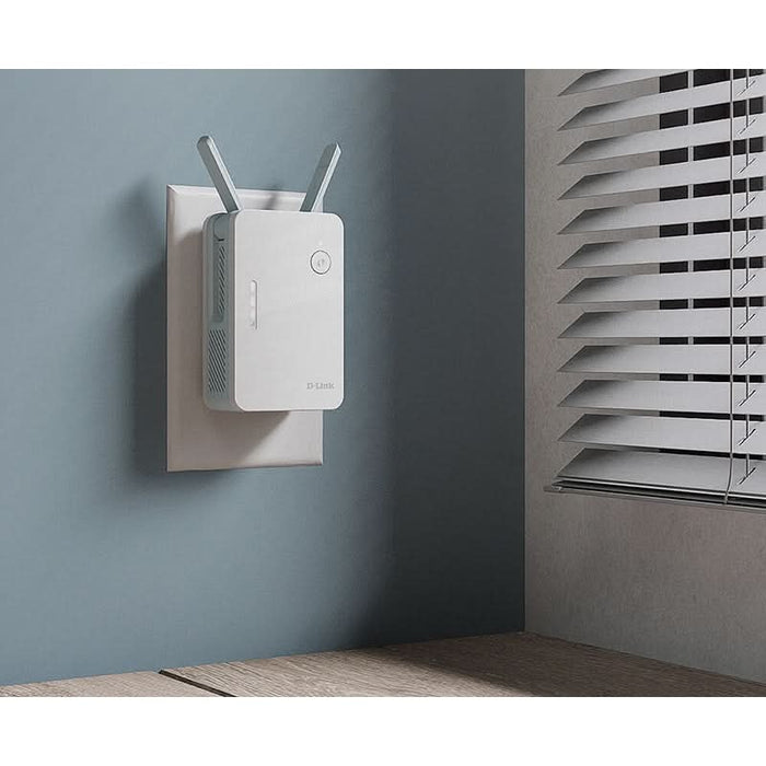 Wireless Range Extender D-LINK Eagle Pro AI AX1500 E15, Wi-Fi 6, Dual-Band 300 + 1201 Mbps, alb WALTI
