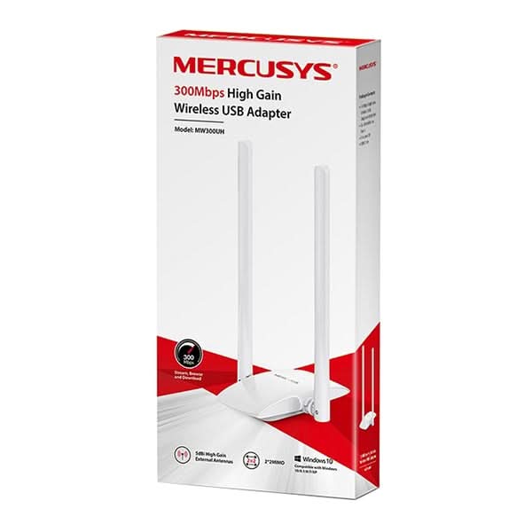 Adaptor micro USB Wireless MERCUSYS High-Gain MW300UH, 300Mbps, alb WALTI