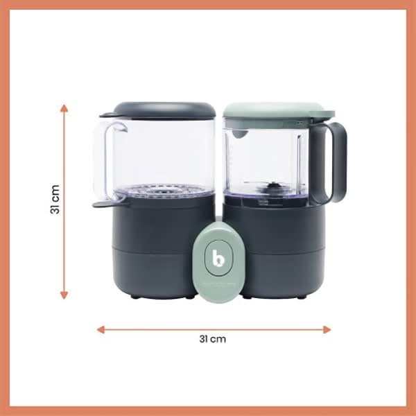 Robot multifunctional 4in1 BABYMOOV Nutribaby One A001133, 2000ml, gri-verde deschis WALTI