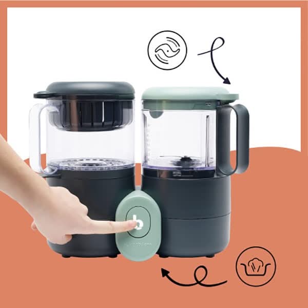Robot multifunctional 4in1 BABYMOOV Nutribaby One A001133, 2000ml, gri-verde deschis WALTI
