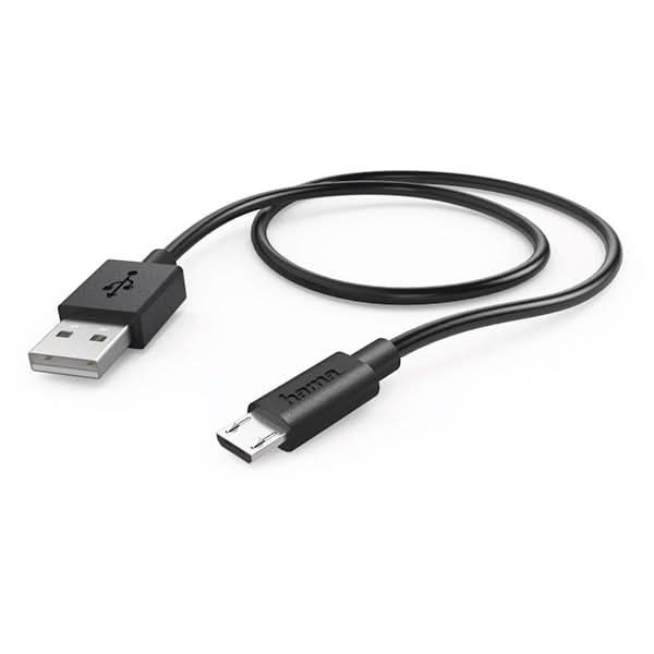 Cablu date HAMA 178383, USB-A - MicroUSB, 1m, negru WALTI