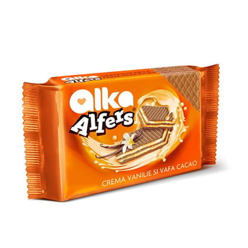 ALFERS Napolitane Crema De Vanilie 170 g - WALTI WALTI