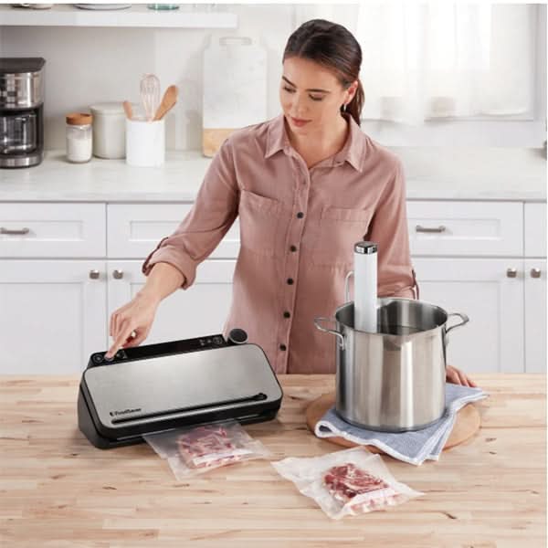Aparat de vidat FOODSAVER VS3190X-01, 100W, argintiu-negru WALTI