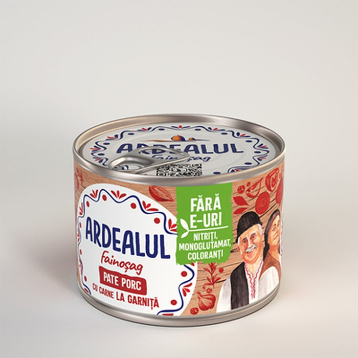 ARDEALUL Pate Porc cu Carne Garnita 200 g - WALTI WALTI