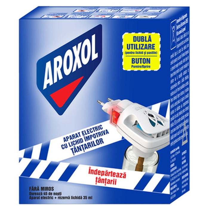 AROXOL Aparat Eletric Impotriva Tantarilor si Rezerva 35 ml - WALTI WALTI