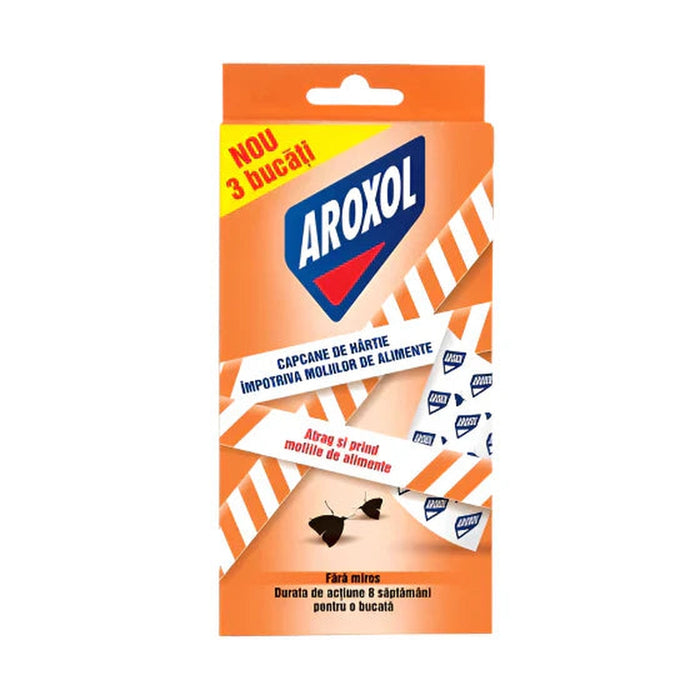 AROXOL Capcane de Hartie Impotriva Moliilor de Alimente 3 bucati - WALTI WALTI