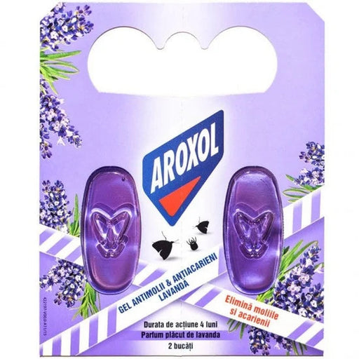 AROXOL Gel Anti Molii cu Parfum de Lavanda 2 bucati - WALTI WALTI