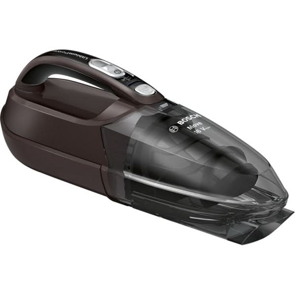 Aspirator de mana BOSCH Move BHN16L, 0.3l, 14.4V, autonomie max 40 min, High Airflow System, maro-negru WALTI