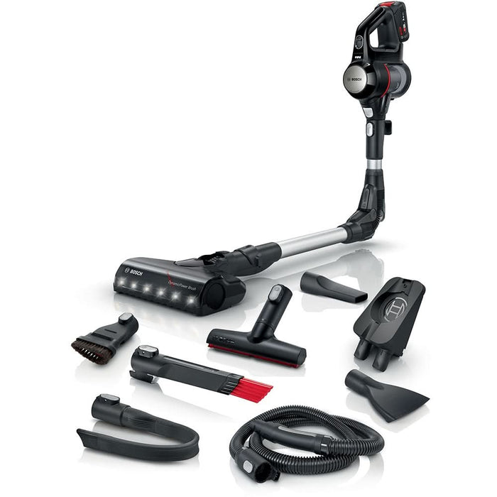 Aspirator vertical 2in1 BOSCH Unlimited 7 BCS711EXT, 0.3l, 18V, autonomie max 40 min, Quick Stan, negru-argintiu WALTI