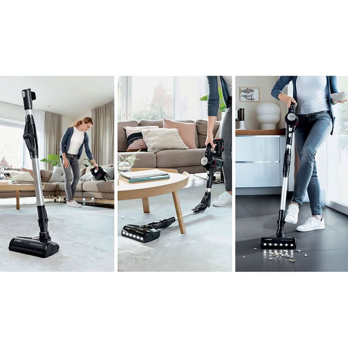 Aspirator vertical 2in1 BOSCH Unlimited 7 BCS712XXL, 0.3l, 18V, autonomie max 40 min, Quick Stan, negru-argintiu WALTI