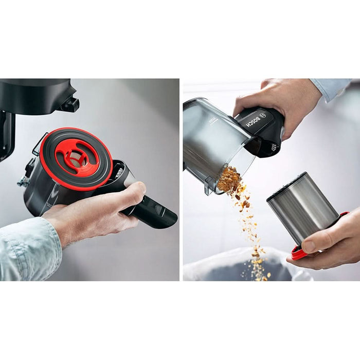 Aspirator vertical 2in1 BOSCH Unlimited 7 BCS712XXL, 0.3l, 18V, autonomie max 40 min, Quick Stan, negru-argintiu WALTI