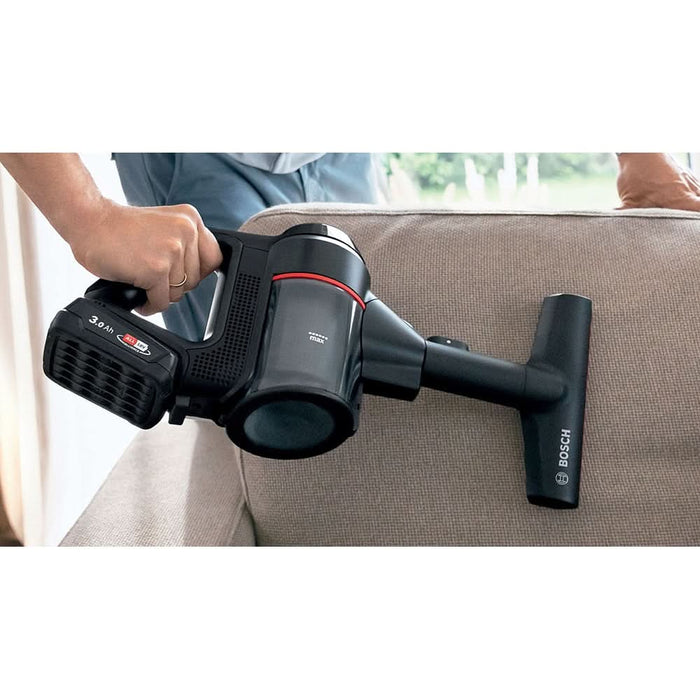 Aspirator vertical 2in1 BOSCH Unlimited 7 BCS712XXL, 0.3l, 18V, autonomie max 40 min, Quick Stan, negru-argintiu WALTI