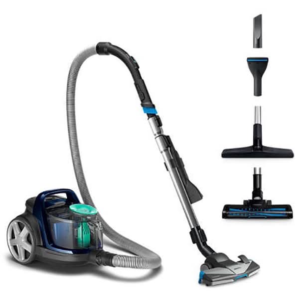 Aspirator fara sac PHILIPS PowerPro Active FC9556/09, 1.5l, 900W, 71dB, albastru-negru WALTI