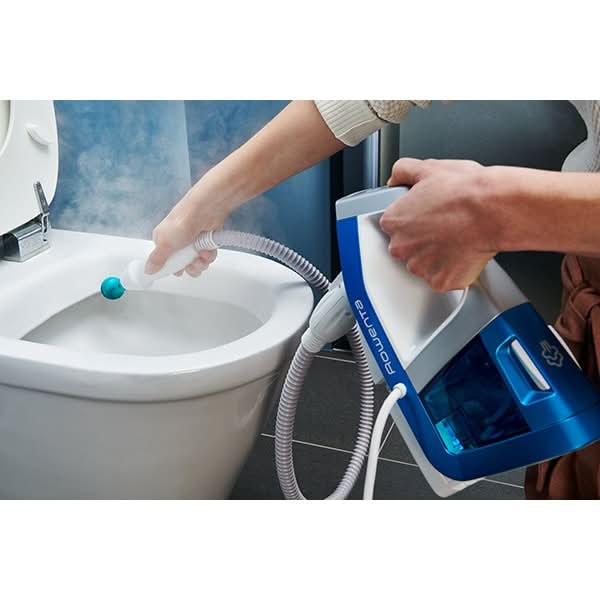 Aspirator vertical cu abur ROWENTA Clean&Steam Multi RY8561WH, 0.5l, 1700W, tehnologie ciclonica, alb-albastru WALTI