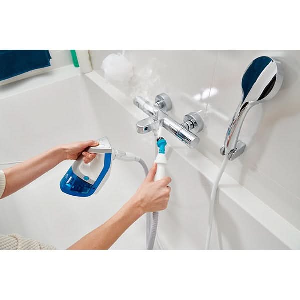 Aspirator vertical cu abur ROWENTA Clean&Steam Multi RY8561WH, 0.5l, 1700W, tehnologie ciclonica, alb-albastru WALTI
